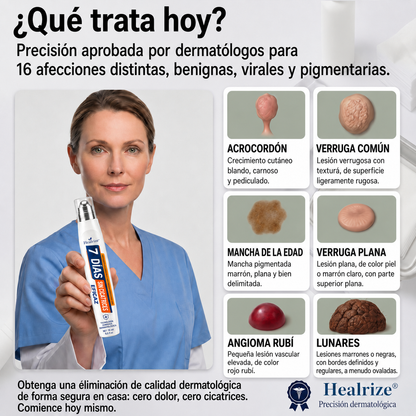 Recomendado por farmacéuticos 👑🍇 𝑯𝗲𝙖𝐥𝒓𝗶𝙯𝗲® Borrador de Manchas y Pecas de 7 Días 🪄 (Roller sin dolor, sin dejar marcas) 👩‍⚕️