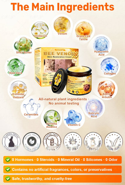 🔥 LAST DAY 80% OFF🔥 Aeehfeng® Bee Venom Skin Restoration Cream